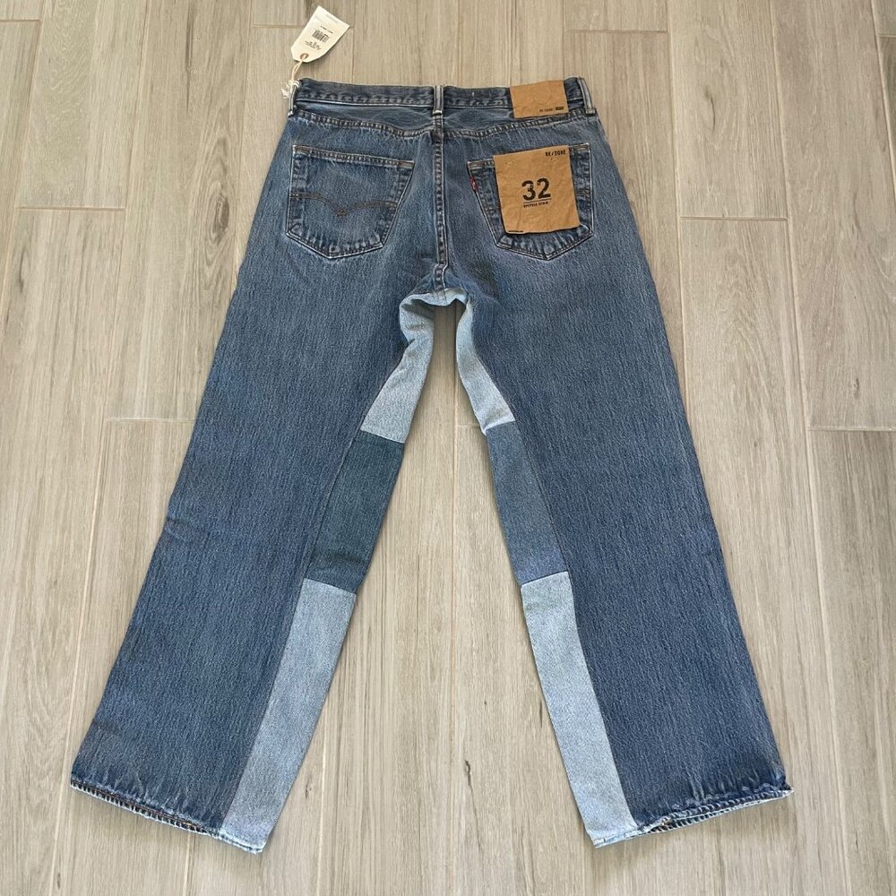 $495 NWT RE/DONE x LEVI'S ASSORTED INDIGO BIG BOY 501 JEANS SZ 32